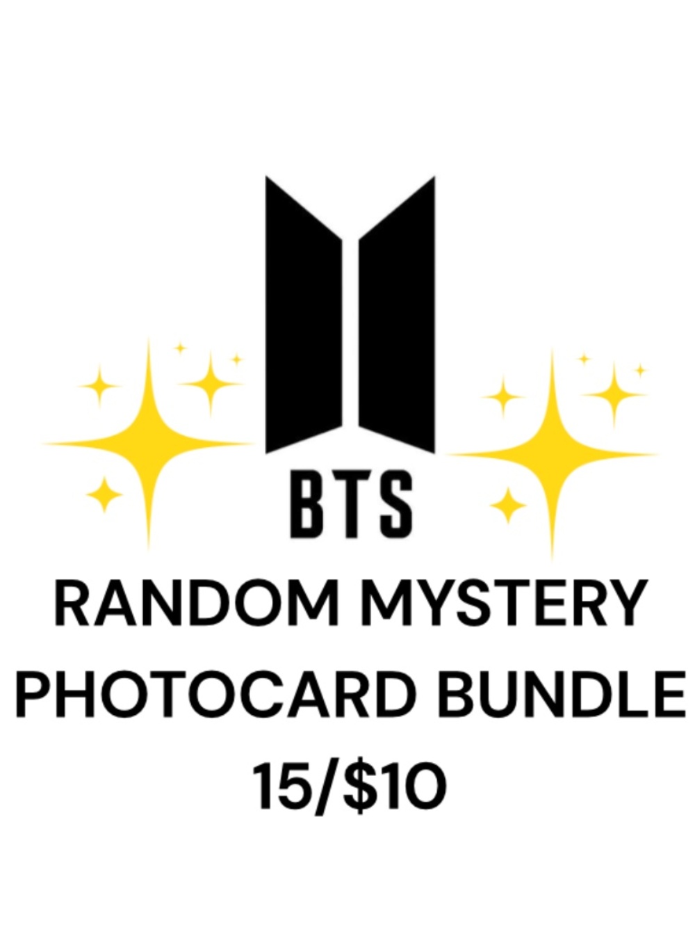 (15/$10) BTS RANDOM PHOTOCARD BUNDLE